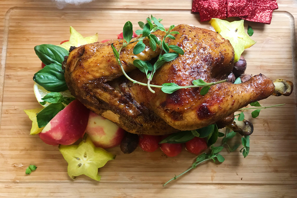 圣诞烤鸡-由美食博主p嬢制作